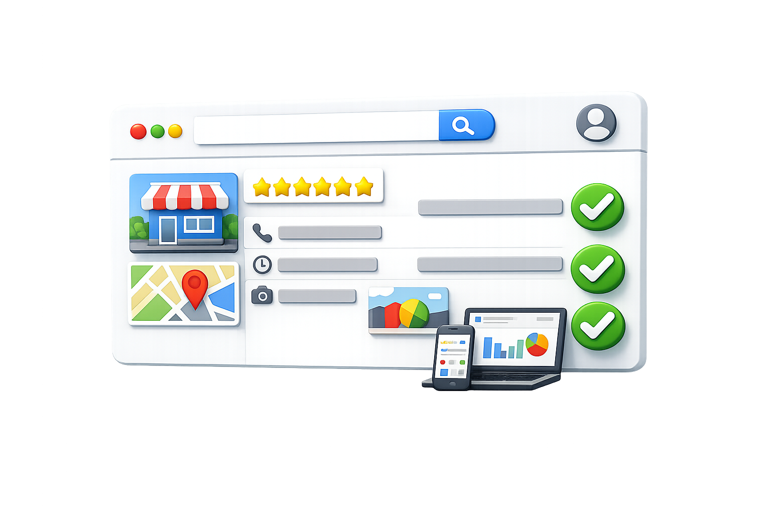 Anteprima della soluzione Google Business